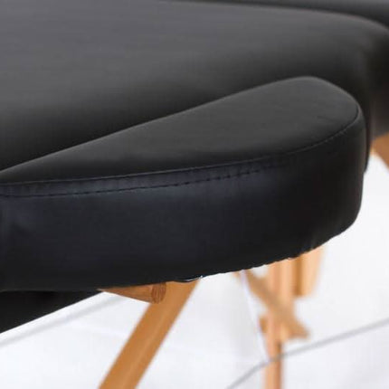 RESTPRO VIP OVAL 2 juodos spalvos ne6iojamas masažo stalas (kušetė) - Beauty Kit