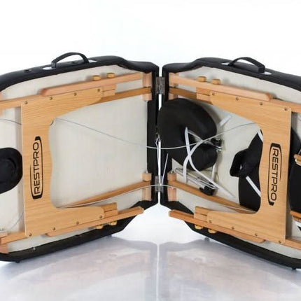 RESTPRO VIP OVAL 2 juodos spalvos ne6iojamas masažo stalas (kušetė) - Beauty Kit