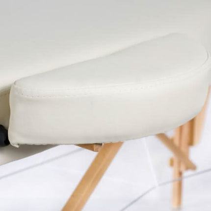 RESTPRO VIP OVAL 3 kreminės spalvos nešiojamas masažo stalas-gultas - Beauty Kit