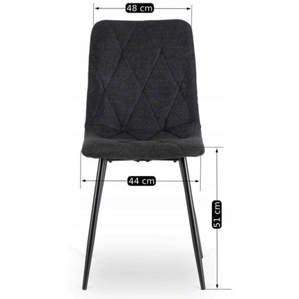 ROBIN 2 kėdė, juodas audinys - Beauty Kit