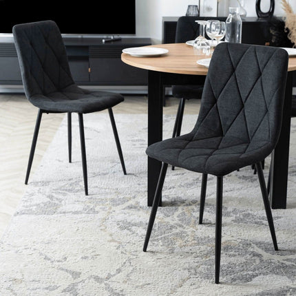 ROBIN 2 kėdė, juodas audinys - Beauty Kit