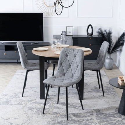 ROBIN 2 kėdė, pilkas audinys - Beauty Kit