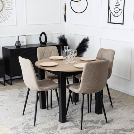 ROBIN 2 kėdė, smėlio spalvos audinys - Beauty Kit