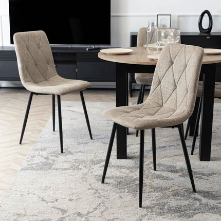 ROBIN 2 kėdė, smėlio spalvos audinys - Beauty Kit