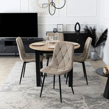 ROBIN 2 kėdė, smėlio spalvos audinys - Beauty Kit