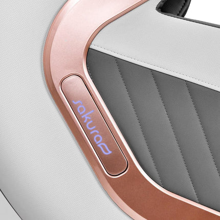 SAKURA masažinis krėslas Classic 802A White Grey, pilkas - Beauty Kit