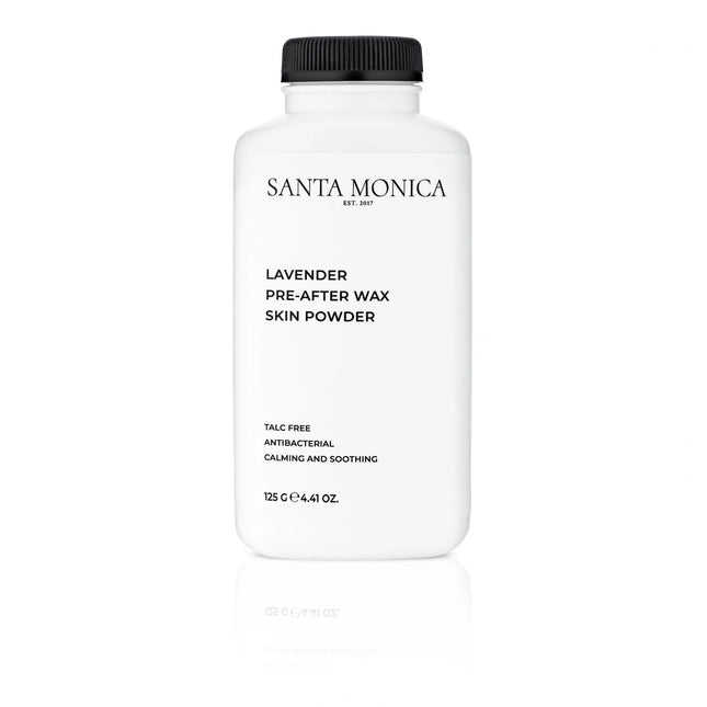 SANTA MONICA levandų kvapo depiliacinė pudra prieš ir po depiliacijos 125g – profesionali priemonė salonams