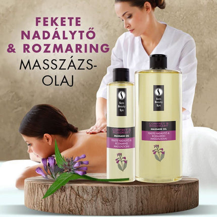 Gudobelių ir rozmarino masažo aliejus 250 ml Sara Beauty Spa – atpalaiduojantis spa procedūroms