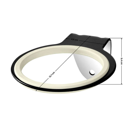 Sieninis plaukų džiovintuvo laikiklis Q96, juodas - Beauty Kit