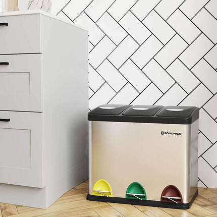 Šiukšlių dėžė 3 skyrių LTB24L, 3x8 L - Beauty Kit