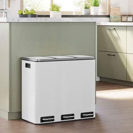 Šiukšlių dėžė 3 skyrių LTB54WT, 3x18 L - Beauty Kit