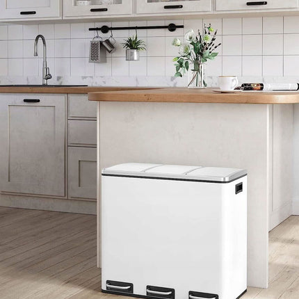 Šiukšlių dėžė 3 skyrių LTB54WT, 3x18 L - Beauty Kit