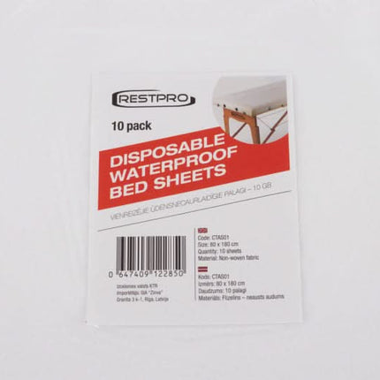 RESTPRO vienkartiniai vandeniui atsparūs stalo užvalkalai 180x80 cm, 10vnt