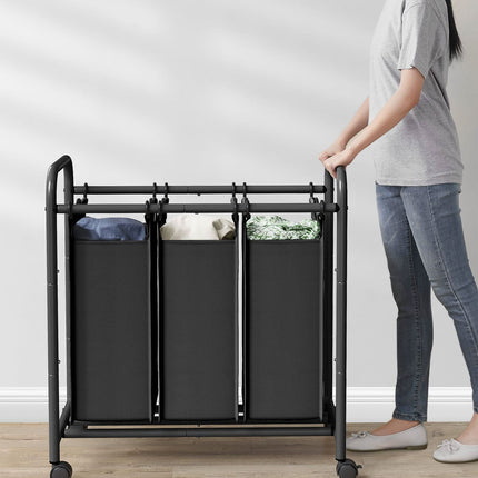 Skalbinių krepšys ant ratukų LSF003B, 77x41x81,5 cm. - Beauty Kit