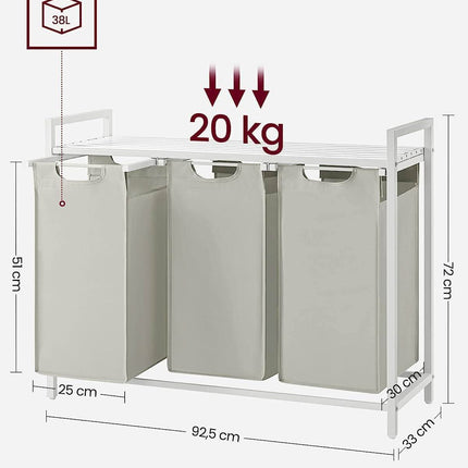 Skalbinių krepšys BLH301W01, 3x38 L - Beauty Kit