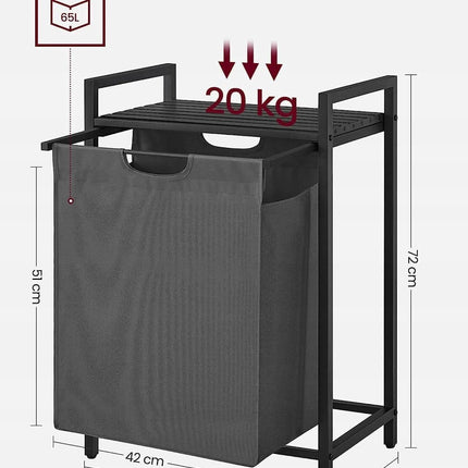 Skalbinių krepšys su stalviršiu BLH101G01, juodos spalvos - Beauty Kit