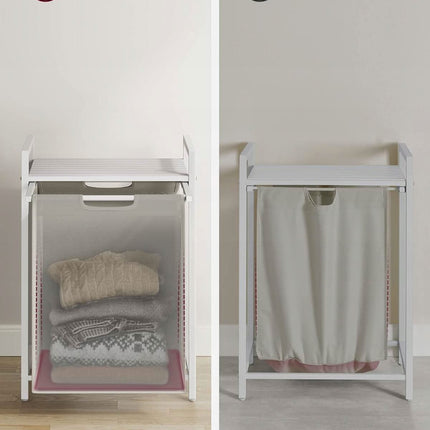 Skalbinių krepšys su stalviršiu BLH101W01, baltos spalvos - Beauty Kit