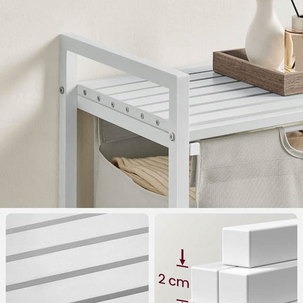 Skalbinių krepšys su stalviršiu BLH101W01, baltos spalvos - Beauty Kit