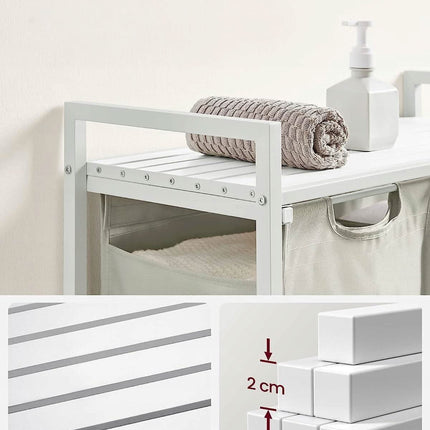 Skalbinių krepšys su stalviršiu BLH201W01, 2x46 L - Beauty Kit