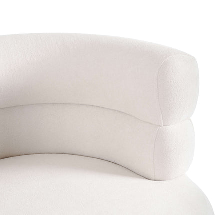 Dvivietė sofa NANTES, kreminė/auksinė