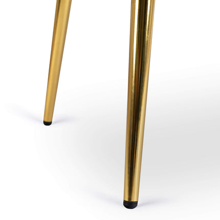 Dvivietė sofa NANTES, kreminė/auksinė