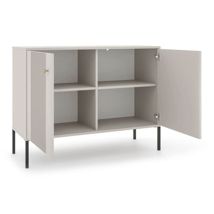 SOFT komoda 104 cm, pieno spalvos - Beauty Kit