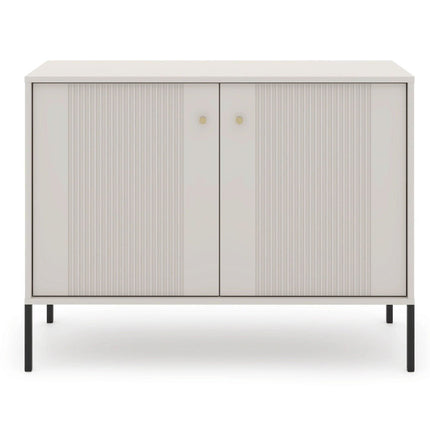 SOFT komoda 104 cm, pieno spalvos - Beauty Kit