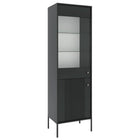 SOFT vitrina su stiklu, juoda - Beauty Kit