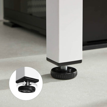 Stalas TESSA 120x60cm, ąžuolo spalvos/baltos kojos - Beauty Kit