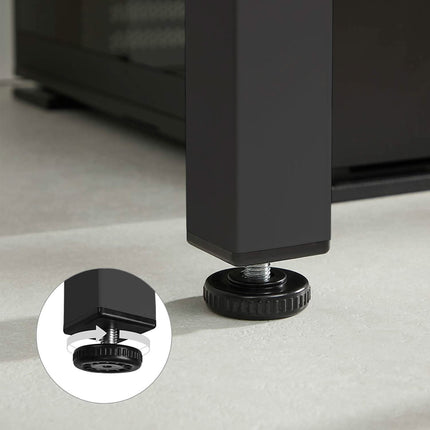 Stalas TESSA 120x60cm, ąžuolo spalvos/juodos kojos - Beauty Kit