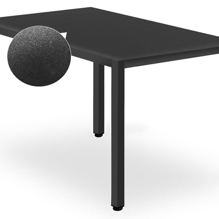 Stalas TESSA 120x60cm, juoda/juodos kojos - Beauty Kit