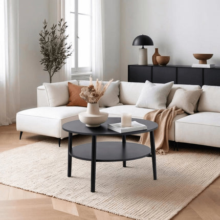 PAULO MAX kavos staliukas, juodas 80 cm