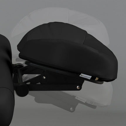 Habys masažo stalas Vinyl Flex juodas – lengvai valoma vinilo danga higieniškam darbui grožio salone