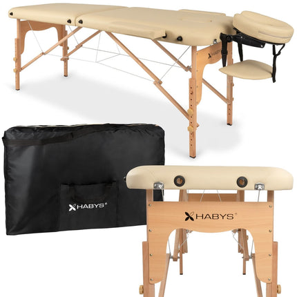 HABYS LIRA Folding Massage Table, Beige