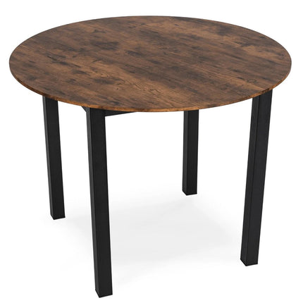 TEO apvalus stalas 100 cm Rustic ąžuolas - Beauty Kit