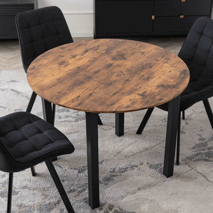 TEO apvalus stalas 100 cm Rustic ąžuolas - Beauty Kit