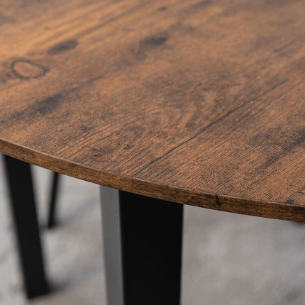 TEO apvalus stalas 100 cm Rustic ąžuolas - Beauty Kit