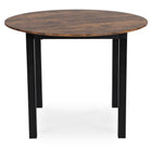 TEO apvalus stalas 100 cm Rustic ąžuolas - Beauty Kit