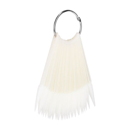 Tipsų paletė STILETTO su žiedu, pieno spalvos WZ1, 50 vnt. - Beauty Kit