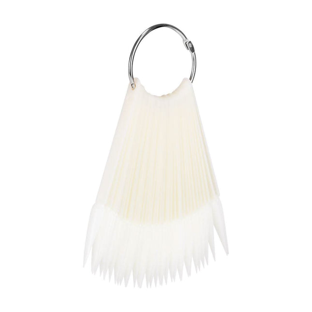 Tipsų paletė STILETTO su žiedu, pieno spalvos WZ1, 50 vnt. - Beauty Kit