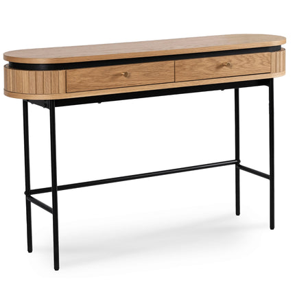 Kosmetinis staliukas su stalčiais BECK – 120 cm, ąžuolo spalvos