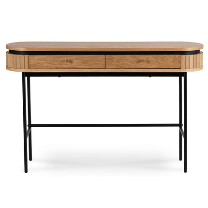 Kosmetinis staliukas su stalčiais BECK – 120 cm, ąžuolo spalvos