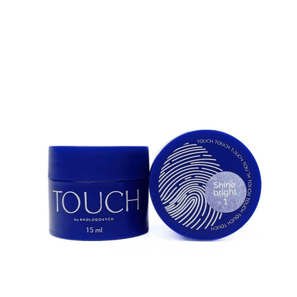 TOUCH Builder Gel 15ml – stiprinantis nagų gelis su Shine Bright 2 formulė manikiūro studijoms