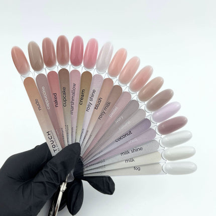 TOUCH Cover Base elastinga kamufliažinė bazė Rosy Milk, 13ml - Beauty Kit