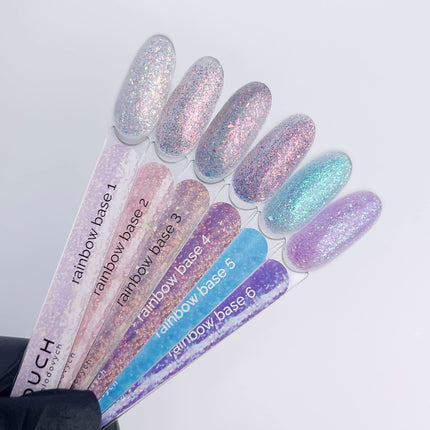 Savaime išsilyginantis gelinis pagrindas nagams salonams – TOUCH Rainbow Base atspalvis Nr. 5