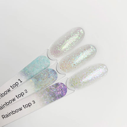 TOUCH Rainbow Top kamufliažinis viršutinis sluoksnis be lipnumo 2, 13ml - Beauty Kit