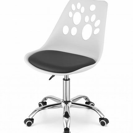 Vaikiška kėdė PRINT, balta ir juoda - Beauty Kit