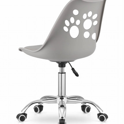 Vaikiška kėdė PRINT, pilka - Beauty Kit