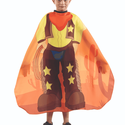 Vaikiškas kirpyklos apsiaustas SIBEL KAUBOJUS - Beauty Kit