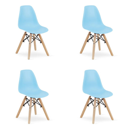 Vaikiškos kėdutės ZUBI, mėlynos, 4 vnt. - Beauty Kit